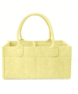 Lemon Glow Felt <b>Diaper</b> <b>Caddy</b> Organizer Nursery Storage Bin & Car Organizer for <b>Diapers</b> - Product Image 1