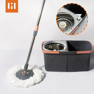 HOLAMOPA Serpillière auto-essorante avec système de seau Outil de nettoyage des sols en microfibre Conception légère pour usage domestique et commercial - Product Image 1