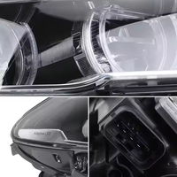 Phares avant adaptatifs à LED avec yeux d'ange Xenon HID modifiés pour BMW Série 5 F10 F11 F18 M5 520i 525i 528i 535i 550i 2011-2017