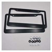 En gros personnalisé galvanoplastie surface lisse en plastique voiture cadre de plaque d'immatriculation couverture de plaque de voiture pour la taille américaine standard