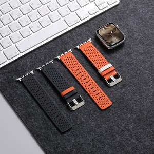 Nuevo anuncio Correa <span class=keywords><strong>de</strong></span> reloj <span class=keywords><strong>de</strong></span> cuero suave y transpirable para reloj inteligente 49mm/44mm/45mm para IWatch <span class=keywords><strong>Series</strong></span> 9/8/7/6/5/4/SE - Product Image 2