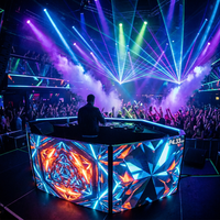 Pantalla LED Creativa de Alta Definición P4.33 con Brillo de 800CD y 2 Años de Garantía para Cabinas de DJ en Interiores