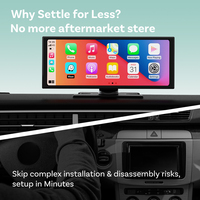Écran portable sans fil Ottocast Carplay Android 13 11,4 pouces IPS HD tactile avec navigation GPS, étanche, double WiFi