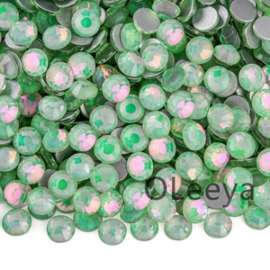 OLeeya Vente en gros de strass en verre à dos plat Série Opale Cristal A3 SS3-SS50, cristaux non thermocollants pour accessoires DIY et gobelets - Product Image 3