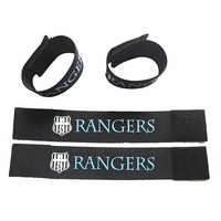 Sangle de protège-tibias en polyester avec une grande élasticité et un design polyvalent, taille 63x275mm pour le football et les sports d'équipe