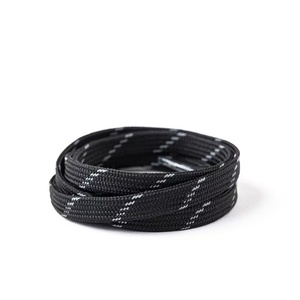 Lacets plats personnalisés en polyester élastique de 1 cm, cordon réfléchissant pour chaussures de sport, accessoires pour paire de lacets - Product Image 5