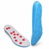 Nouvelles semelles intérieures de sport en PU hautement élastiques, absorbant les chocs, respirantes, anti-transpiration et massantes pour le sport