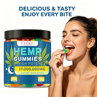 Gummies vitaminées à l'extrait de chanvre sous marque privée pour adultes : Soulagement du stress, amélioration de la mémoire, soutien du sommeil, énergie