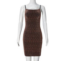 Robe sexy dos nu à licol, moulante, pour club d'été