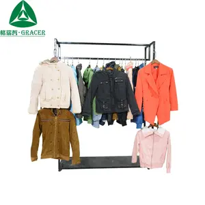 Factory seconds used clothes clothing 45kg bale winter jacket coat