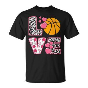 Camiseta de baloncesto con forma de corazón de San Valentín, regalo del día de San Valentín para mujeres y hombres - Product Image 1