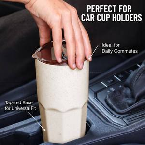 Vaso de Café de Plástico de Gran Capacidad, Taza de Viaje de Doble Pared, Irrompible, Grueso, Libre de BPA, Taza de PP para Deportes, Oficina y Hogar - Product Image 4