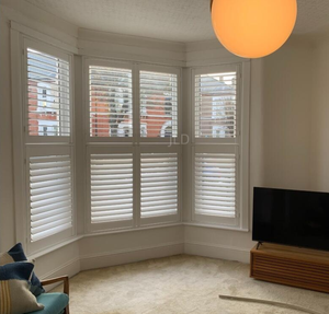 Volet de fenêtre extérieur moderne en <span class=keywords><strong>bois</strong></span> de paulownia, volet de plantation en PVC personnalisé - Product Image 3