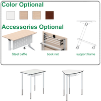 Table de conférence carrée pliable, bureau commercial moderne, bureau à domicile, école, hôtel, salle à manger, hôpital, chambre, écologique