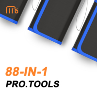 Nouvel ensemble de tournevis 88-en-1 avec poignée en acier Mingtu bleu, 66 pièces, outils de réparation DIY OEM pour l'électronique, les smartphones, les ordinateurs et les tablettes