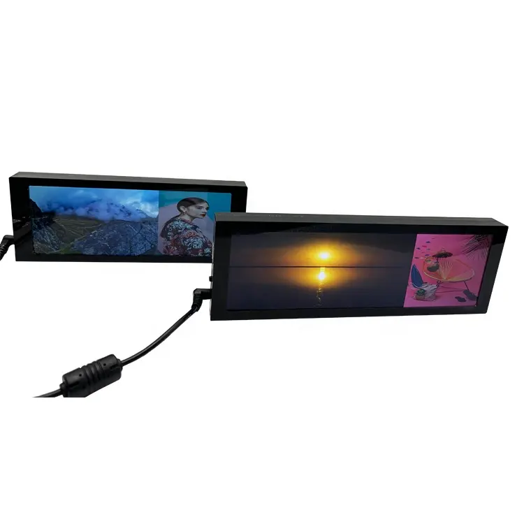 6.85" Small SupermarketShelf Digital Display Bar Type Thin Video Advertising Player