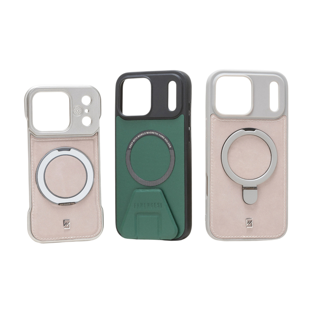 Hot Selling Fashion Unisex Magnetic Flip PU Leather Mobile Phone Case Cover 6 Inch Portable Premium Cellphone Holder for Apple