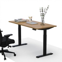 Bureau de travail moderne en métal, réglable en hauteur par moteur, pour ordinateur et étude