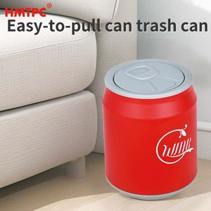 Hmtpc - Cubo de basura con tapa abatible de 12L, cubo de basura para interiores, para sala de estar, cocina, oficina, almacenamiento de escritorio - Product Image 5