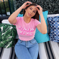 T-Shirts Femme en Gros Haute Qualité Couleur Unie, Vêtements pour Femme, T-Shirts Ajustés, T-Shirts Courts Imprimés Graphiques