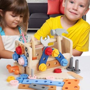 STEM Toddler Birthday Gift Pretend Construction Bench Wooden Montessori Toys <b>Kids</b> <b>Tool</b> <b>Set</b> - Product Image 1