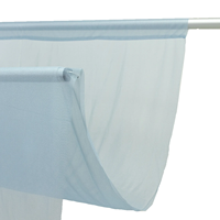 Voilages en Tulle Solide, Rideaux Transparents 100% Polyester Style Moderne pour Mariage, Fête, Événement Extérieur, Décoration de Fond, Installation au Plafond