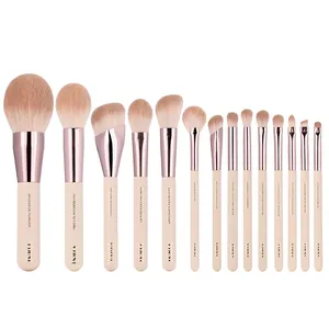 YDINI Hot-sale Free Sample Provide Vegan Synthetic Hair Make Up Brushes High Quality Pink Makeup Brush Set In Stock