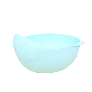 Multifunctional rice washing maker, vegetable washing basket, lazy person's product, draining rice <b>sieve</b>, <b>fine</b>-mesh - Product Image 5