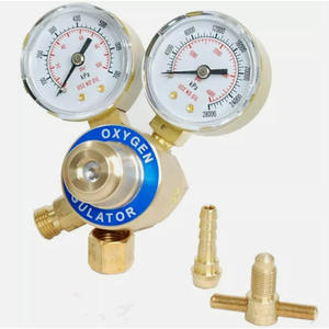 Regulador de Presión de Oxígeno y Acetileno de Latón Macizo para Kit de Soldadura y Corte con Soplete Victor con Reductor - Product Image 3