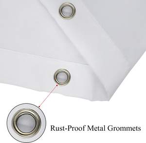 カスタマイズ100% ポリエステル防水シャワーカーテンバスルーム4個セット - Product Image 6