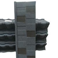 Tuiles de toit en alliage de zinc revêtues de pierre, modernes et dernier cri, pour les toits de villas et d'appartements