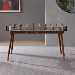 Trong nhà tiêu chuẩn Kích thước kính + rắn khung gỗ/người chơi và bộ điều khiển có thể lựa chọn giữa kim loại hoặc rắn Foosball Bảng gỗ - Product Image 2