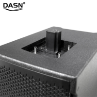 Système de sonorisation PA professionnel actif DASN MAX12 4000W avec 2 caissons de basses de 10 pouces pour DJ, fêtes, scène, intérieur, extérieur, mariage