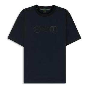<span class=keywords><strong>T</strong></span>-<span class=keywords><strong>shirt</strong></span> <span class=keywords><strong>Basic</strong></span> da <span class=keywords><strong>Uomo</strong></span> Nuova Collezione Estate 2026, Vestibilità Ampia, 100% Cotone Tessuto, Tinta Unita, Girocollo, Manica Corta, Premium, Casual Quotidiano - Product Image 4