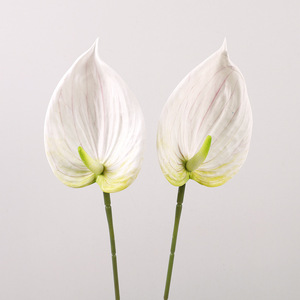 QIHAO <b>Artificial</b> Anthurium Flowers PVC Plastic High Simulation Wedding Home Decor Single <b>Stem</b> 3D Design - Product Image 4