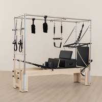 Table de Pilates Reformer en bois d'érable 3-en-1 Cadillac, personnalisable, pour l'entraînement professionnel des jeunes