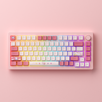Teclado Akko MonsGeek M1W V2 de 82 Teclas, 75%, Tri-Modo, Aluminio, Gasket, Hot Swappable, RGB, 6000mAh, con Perilla, para Juegos de PC