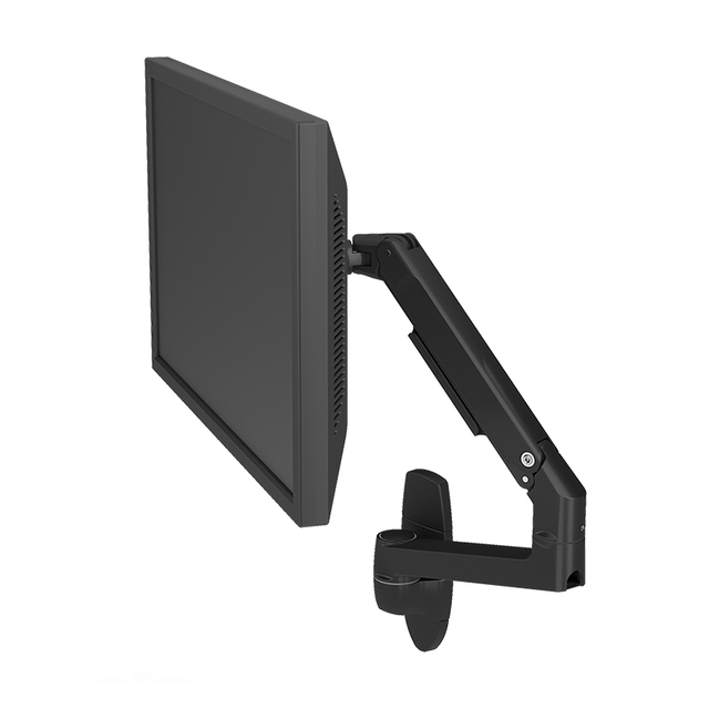 17-32 Inch Computer Screen Aluminum Mounted Mechanical Spring Single Monitor Arm Computer Wall Mount Stand Bracket