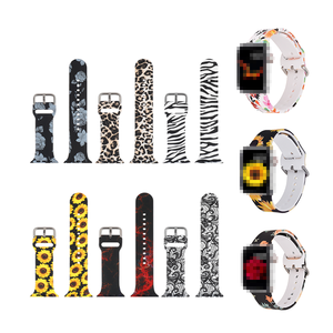Bracelets de montre IWatch en silicone souple respirant à libération rapide, imprimés de dessins animés mignons, personnalisés, directement de l'usine, pour les séries 8 7 6 5 - Product Image 6