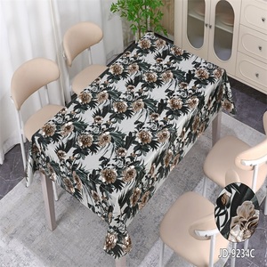 Boen in hoa PVC Khăn trải bàn bền nhựa bìa cho Nhà Bên khách sạn sống hình chữ nhật in hoa văn - Product Image 5