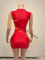 Robe transparente pour femme Ocstrade avec strass, robe courte scintillante à paillettes, robe de fête d'anniversaire, robe mini sexy en cristal pour performance en club