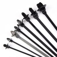 Attache universelle en nylon pour câbles, fixation rapide pour voiture, clip de remplacement pour garde-boue, coffre, protection moteur, gestion sécurisée des fils