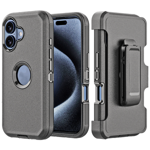 Defender Holster casing ponsel untuk 12 Pro Max 11 Pro Max, sabuk desain Armor isi daya nirkabel kasar TPU + PC tugas berat - Product Image 1