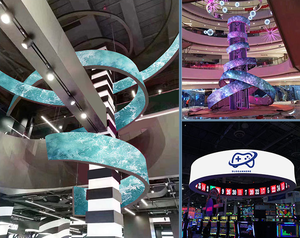 P2 <strong>P3</strong> P4 Flexible Video Wall Indoor Giant <strong>Screen</strong> Ground Promotion <strong>LED</strong> <strong>Display</strong> Inner Outer Double Sides <strong>LED</strong> Ring <strong>Display</strong> <strong>Screen</strong> - Product Image 5