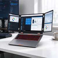 Laptop Portabel Tiga Layar 16 Inci Intel Core I5 RAM 32GB SSD 1TB Notebook Bisnis Full Metal