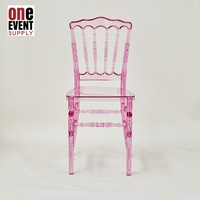 Vente en gros usine : Chaises empilables modernes, légères et portables en polypropylène et polycarbonate rose, écologiques, pour extérieur, parc et jardin