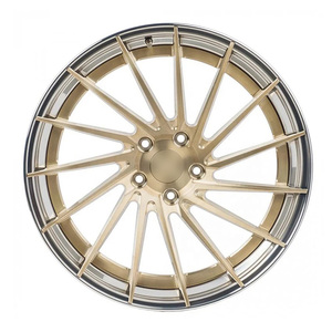 Jantes de <span class=keywords><strong>voiture</strong></span> 2 pièces 19 20 21 22 23 24 26 pouces 5x120.65 5x127 Jantes en alliage forgé concave brossé or poli pour Chevrolet Impala - Product Image 3