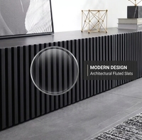 Ensemble Meuble TV et Table Basse en Bois Premium, Style Moderne Minimaliste, Plateforme de Salon et de Salle à Manger Intégrée, Armoire de Rangement de Luxe Durable