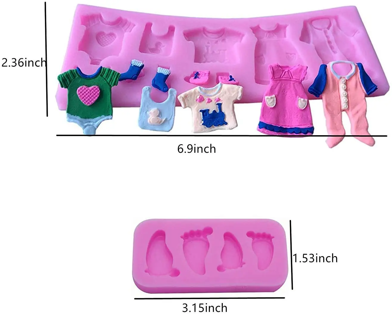 Silicone Fondant Cake Mold Kitchen Baking Mold Cake Decorating Moulds Modeling Tools Gummy Sugar Chocolate Candy Cupcake Mold