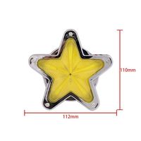 Lámpara Indicadora Lateral para Camión de Servicio Pesado, 12-24V IP65, con Luz Intermitente Estable Tipo Estrella, en Oferta